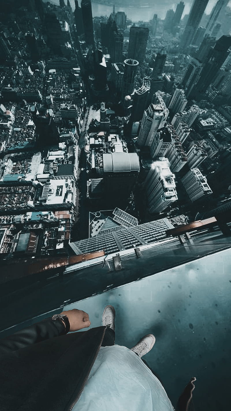 Parkour, above, building, city, city from above, city, danger, dangerous,  top, HD phone wallpaper | Peakpx