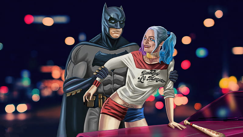Batman, Harley Quinn, DC Comics, HD wallpaper | Peakpx