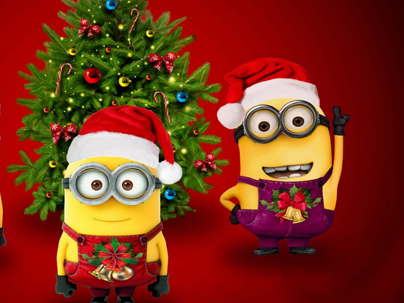 Minion navidad, dibujos animados, feliz navidad, navidad, Fondo de pantalla  HD | Peakpx