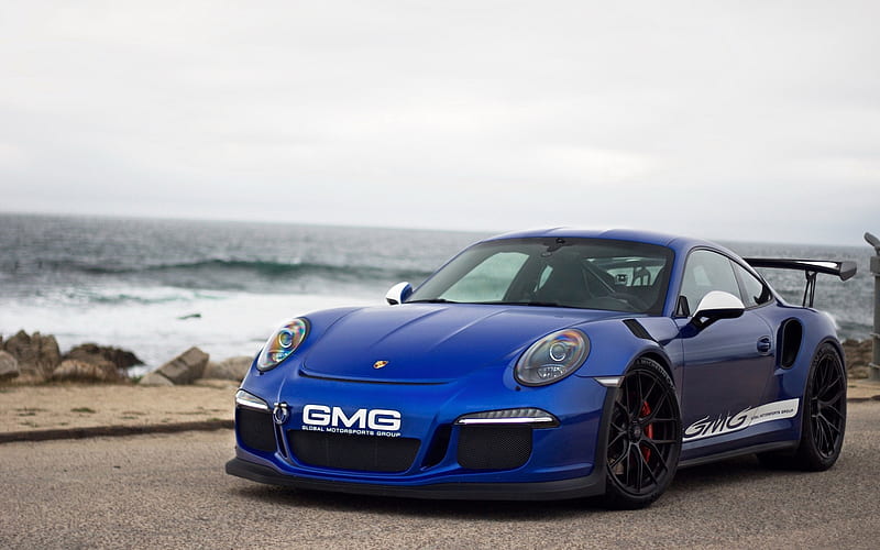 Porsche 911 GT3RS, tuning, blue sports coupe, German sports cars, Porsche, HD wallpaper