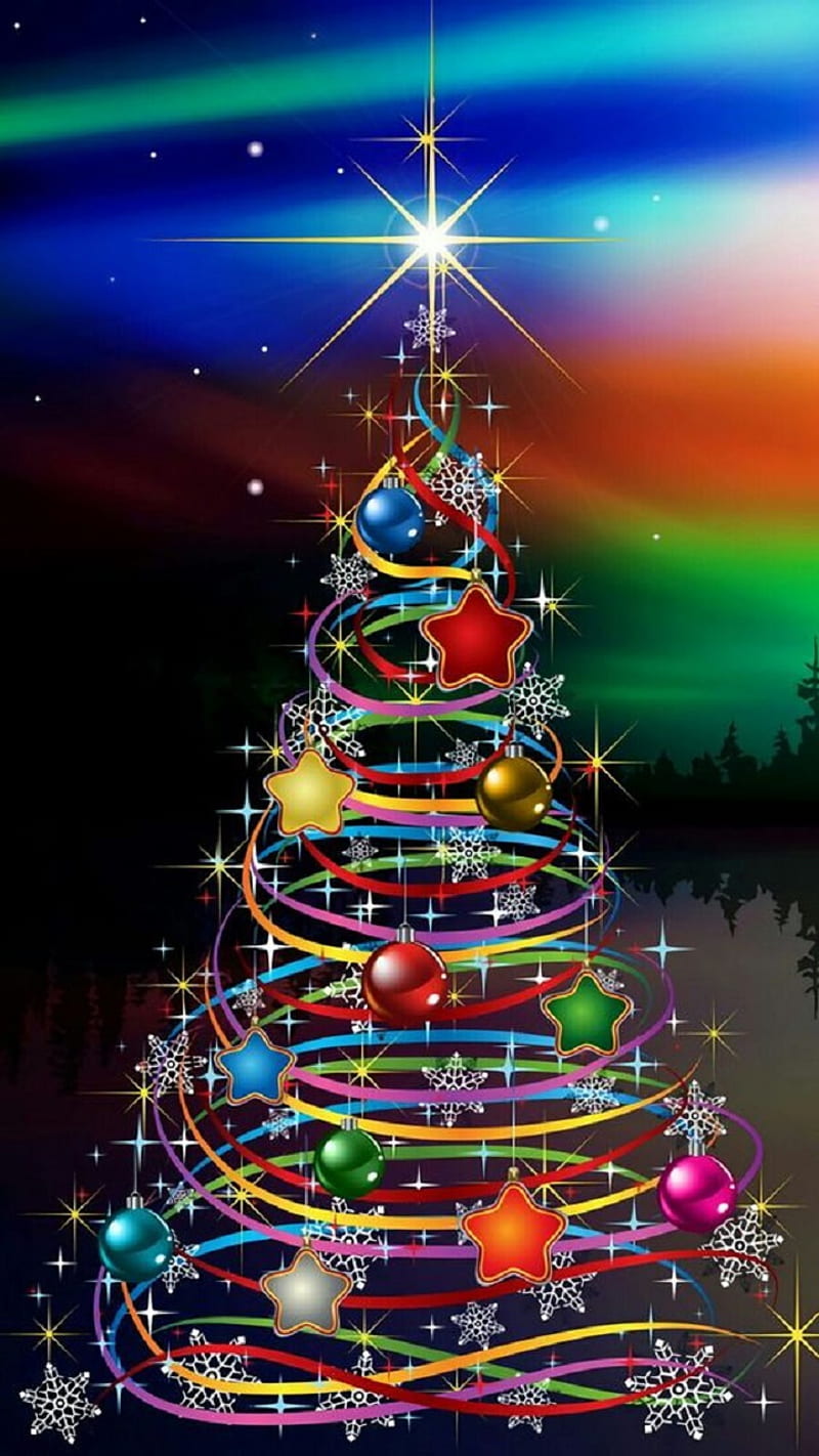 Christmas Tree, decoration, HD phone wallpaper