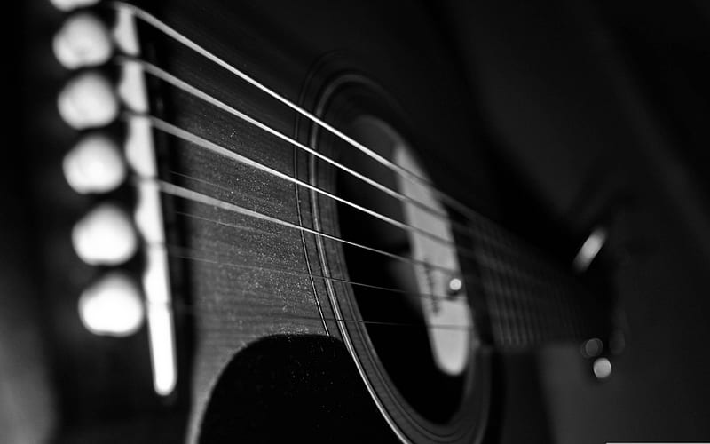 dusty guitar-Music, HD wallpaper