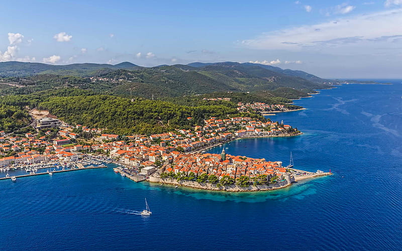 Lastovo, Adriatic Sea, summer, Dubrovnik, Croatia, HD wallpaper