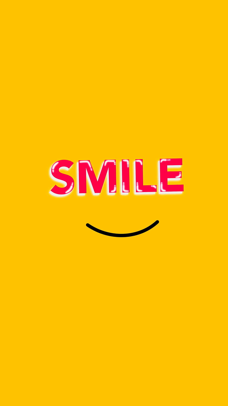 SMILE, 11, MrCreativeZ, a, art, fun, happy, high, hope, ipad, iphone, m, pixel, plus, pro, quality, quote, s, s10, samsung, shine, word, word art, yellow, HD phone wallpaper