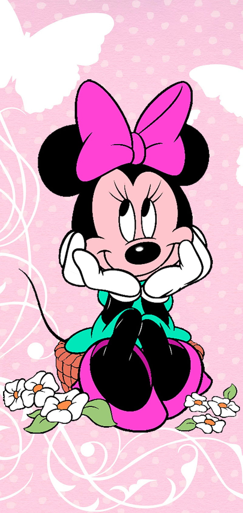 Minnie Mouse 17, cartoon, minnie mouse, HD phone wallpaper
