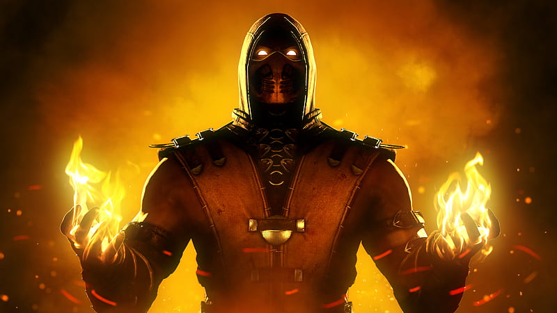 Character from Mortal Kombat Scorpion Wallpaper 4k HD ID:4339