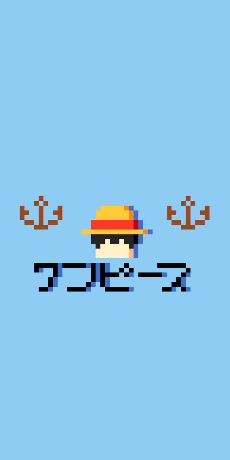 One Piece, anchor, pixel art, HD phone wallpaper