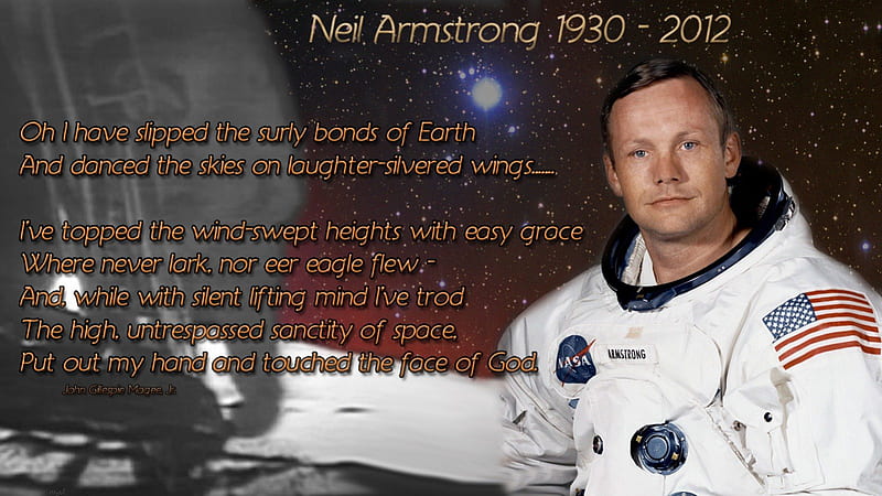 Neil Armstrong Tribute, moonwalk, armstrong, moon, space, nasa, first man on moon, HD wallpaper