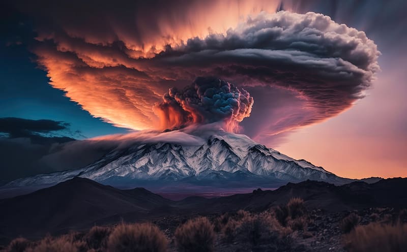 Remarkable Volcanic Eruption Ultra, Nature, Mountains, Volcano, Amazing, Volcanic, Eruption, stunning, remarkable, HD wallpaper