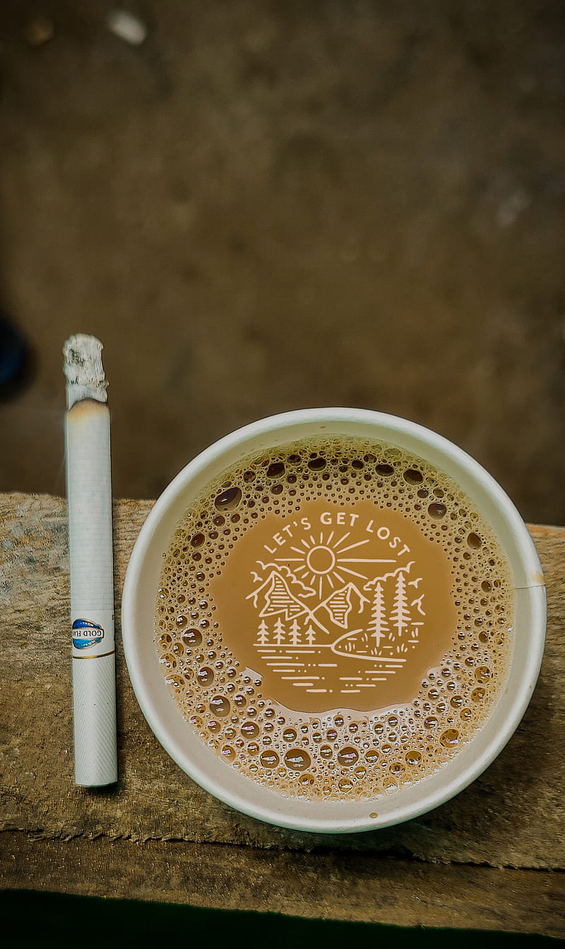 Tea cigarette, coffee, earth, HD phone wallpaper