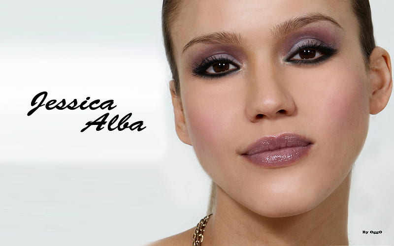 Jessica Alba, nice lips, female, cute eyes, actress, pretty face, HD wallpaper