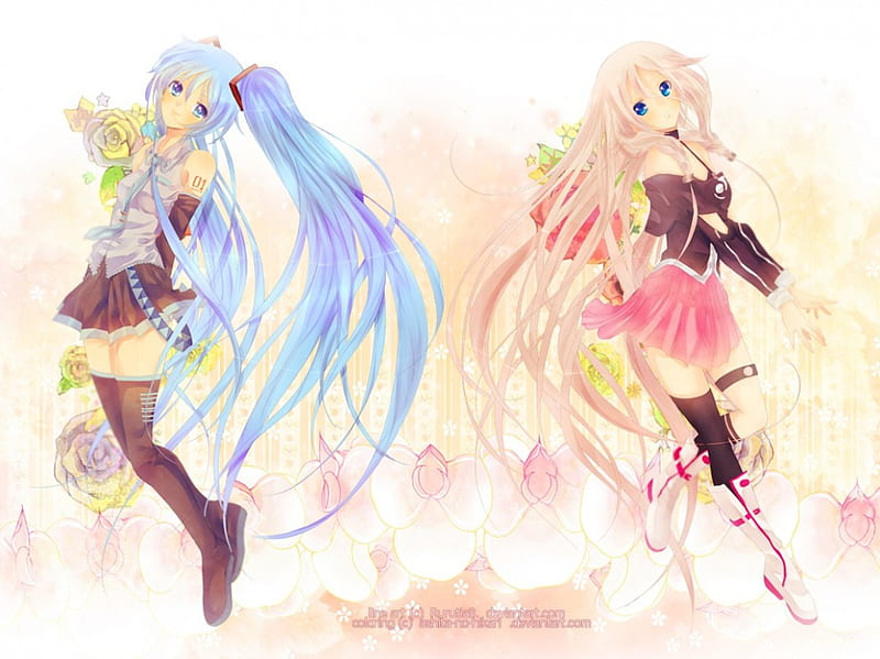 IA And Miku ( Vocaloid ), u, gf, ugf, guu, zfg, dzfduu, ugfu, HD ...