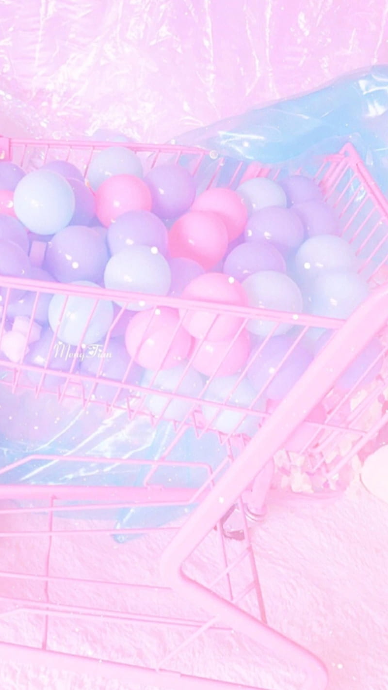 Pastel cart, aesthetic, cart, pastel, pink, HD phone wallpaper | Peakpx