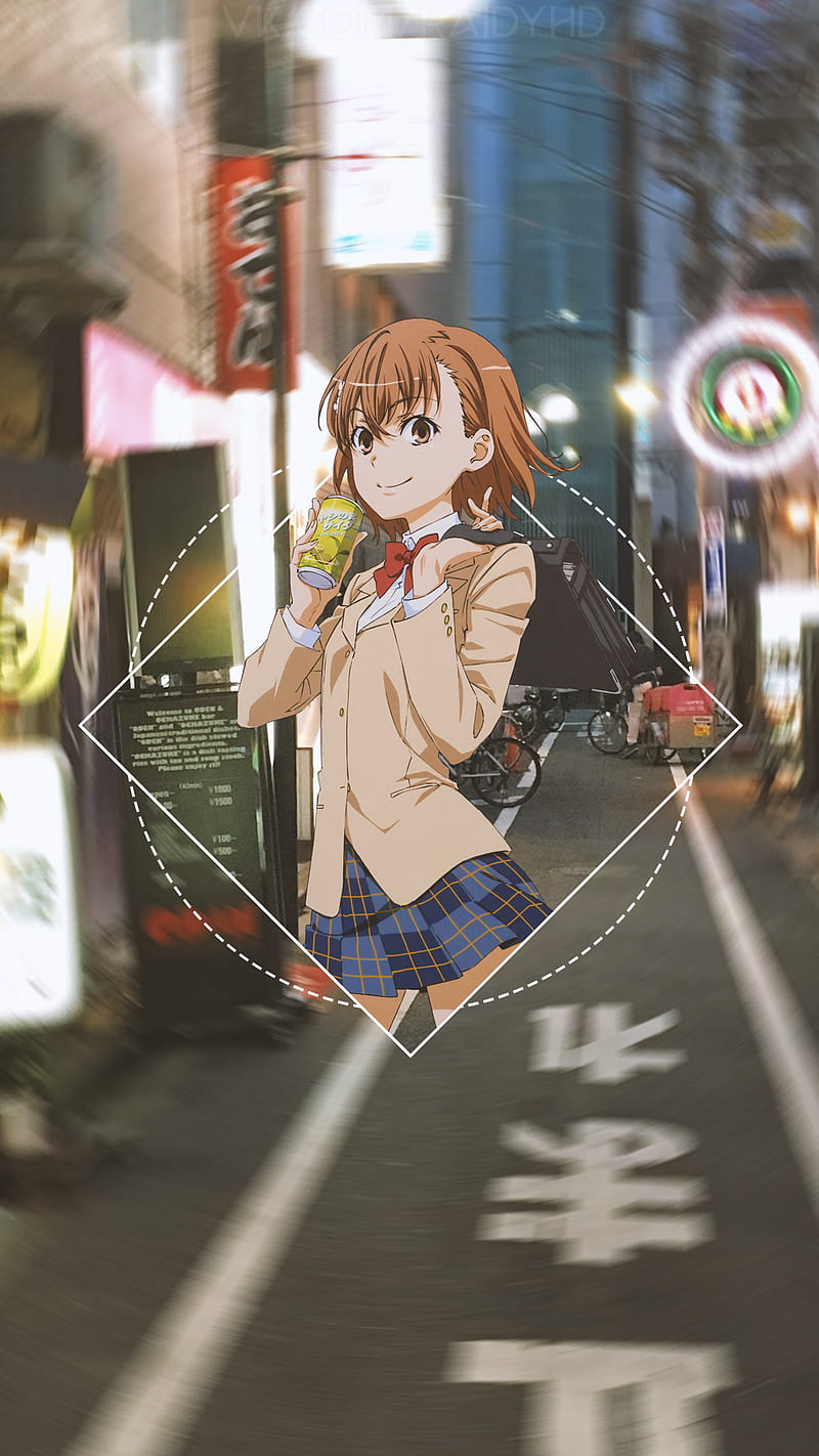 anime girls, anime, -in-, Misaka Mikoto, To Aru Kagaku no Railgun, HD phone wallpaper