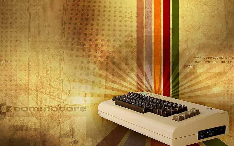 commodore 64, retro, computer, keyboard, commodore, HD wallpaper