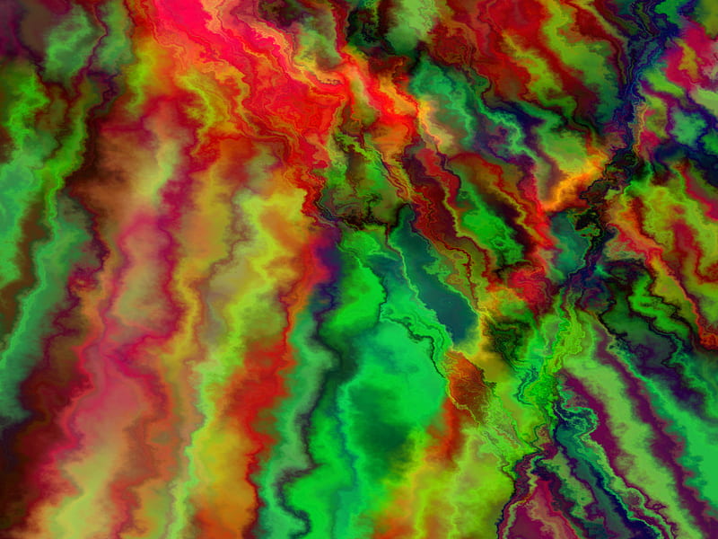 paint, distortion, multicolored, abstraction, HD wallpaper