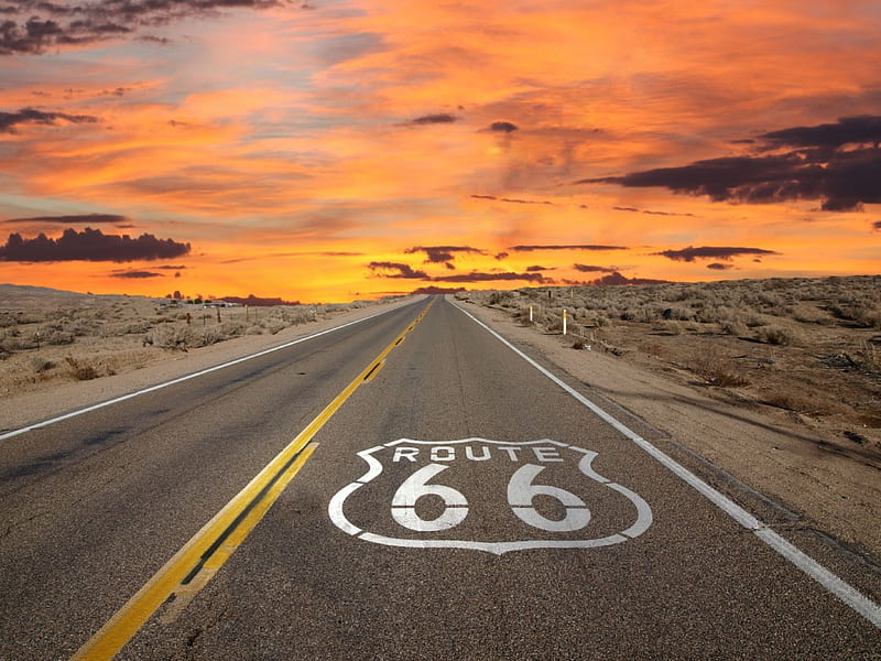 Route 66, Scenic Drives, Highways, Roads, HD wallpaper