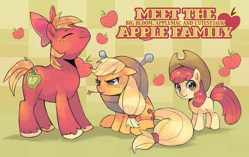 My Little Pony, Tv Show, My Little Pony: Friendship Is Magic, Applejack (My Little Pony), Apple Bloom, Big Macintosh, HD wallpaper