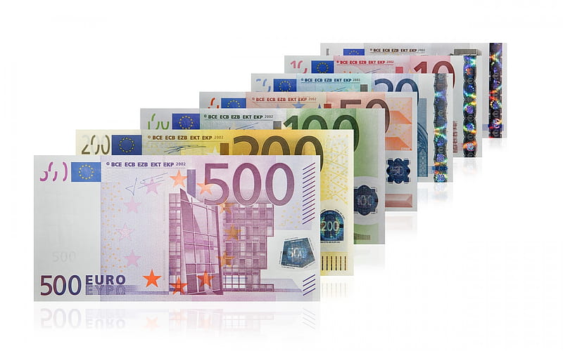 Euro Notes, euros, money, notes, currency, paper, cash, HD wallpaper