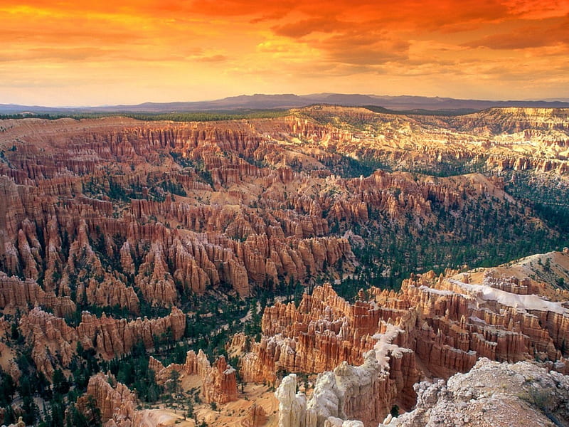 bryce canyon national park utah, mountain, landscape, HD wallpaper