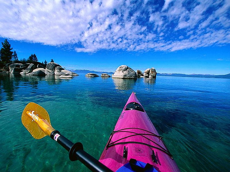 Kayak in Seychelles Islands, rocks, background, nice, stones, archipelago waterscape, paisage, ocean, oceanscape, caribbean, kayaks, sailing, bonito, bora bora, leaves, green, scenery, blue, horizon, day, nature reflected, branches, scene, orange, yellow, clouds, oar, calm, boats, scenario, beauty, coral reefs, seychelles, islands, paysage, trees, sky, panorama, water, cool, paradise, serenity, beaches, caribbe, hop, fullscreen, bay, landscape, fan boats, trunks, sail boats, sea, graphy, mirror, pink clear, transparent, leaf, plants, oceania, tahiti, reflections, natural, HD wallpaper