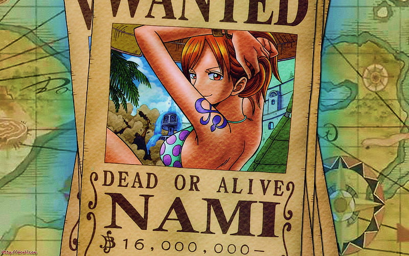 One Piece Poster Wanted Nami