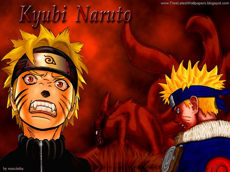 kyubi naruto, naruto, anime, HD wallpaper kyubi naruto, naruto, anime, HD wallpaper