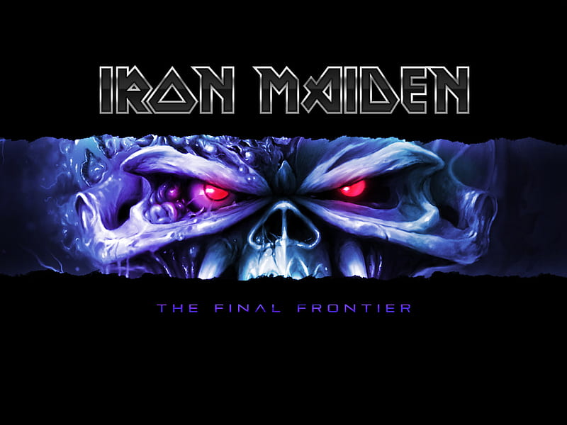 Iron Maiden, music, band, metal, logo, heavy, iron, eddie, eyes, maiden, HD wallpaper