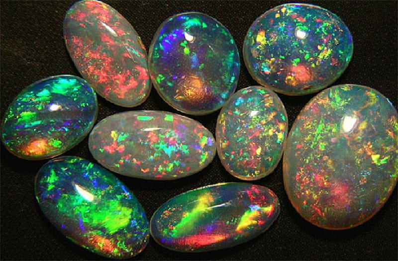 Opals., precious, colour, opal, stone, HD wallpaper