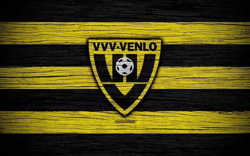 Venlo FC Eredivisie, soccer, Holland, football club, Venlo, wooden texture, FC Venlo, HD wallpaper
