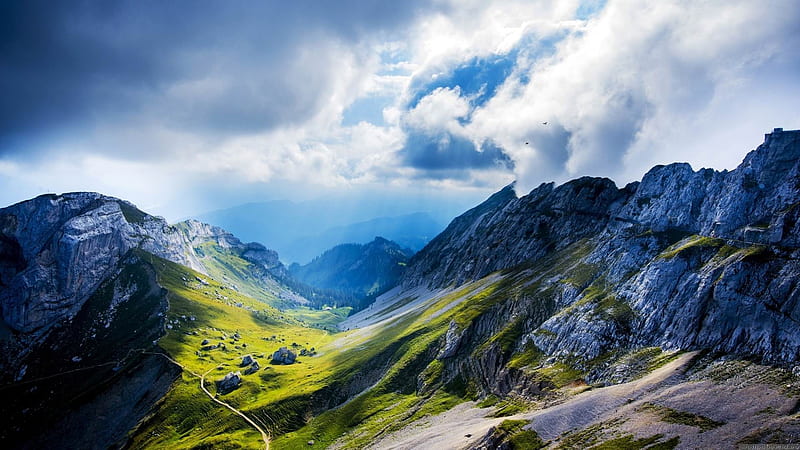Mount Pilatus Switzerland-Scenery, HD wallpaper
