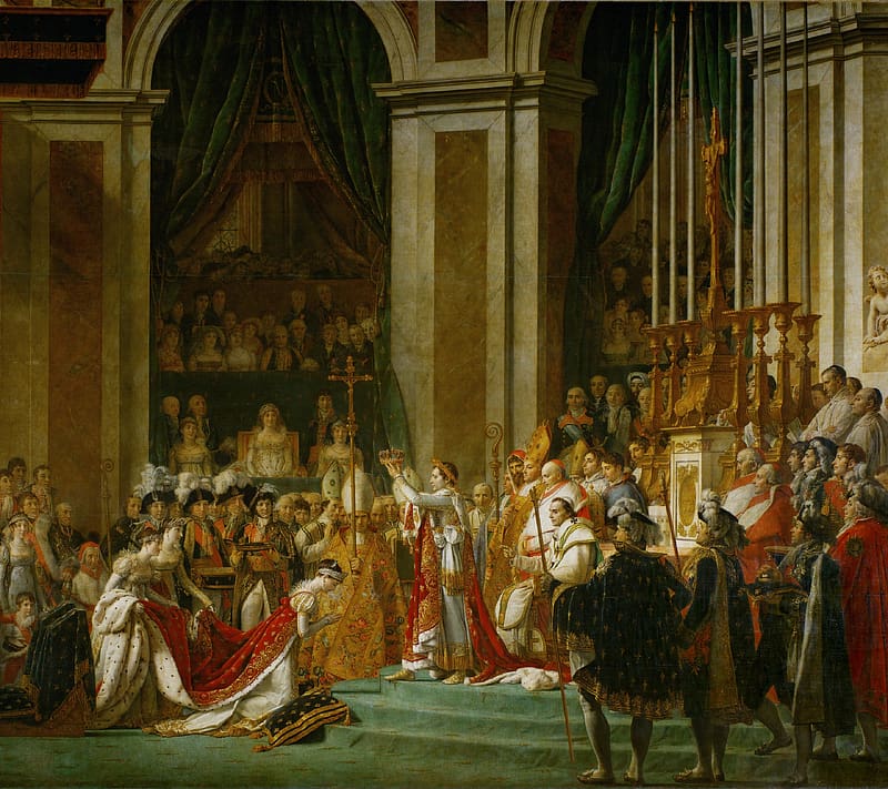 Crown, Painting, Artistic, Napoleon, Coronation Of Napoleon, HD wallpaper