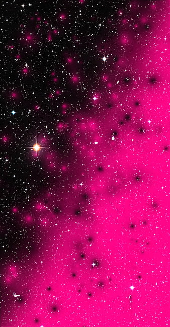 Black and Pink, glitter, stars, HD mobile wallpaper