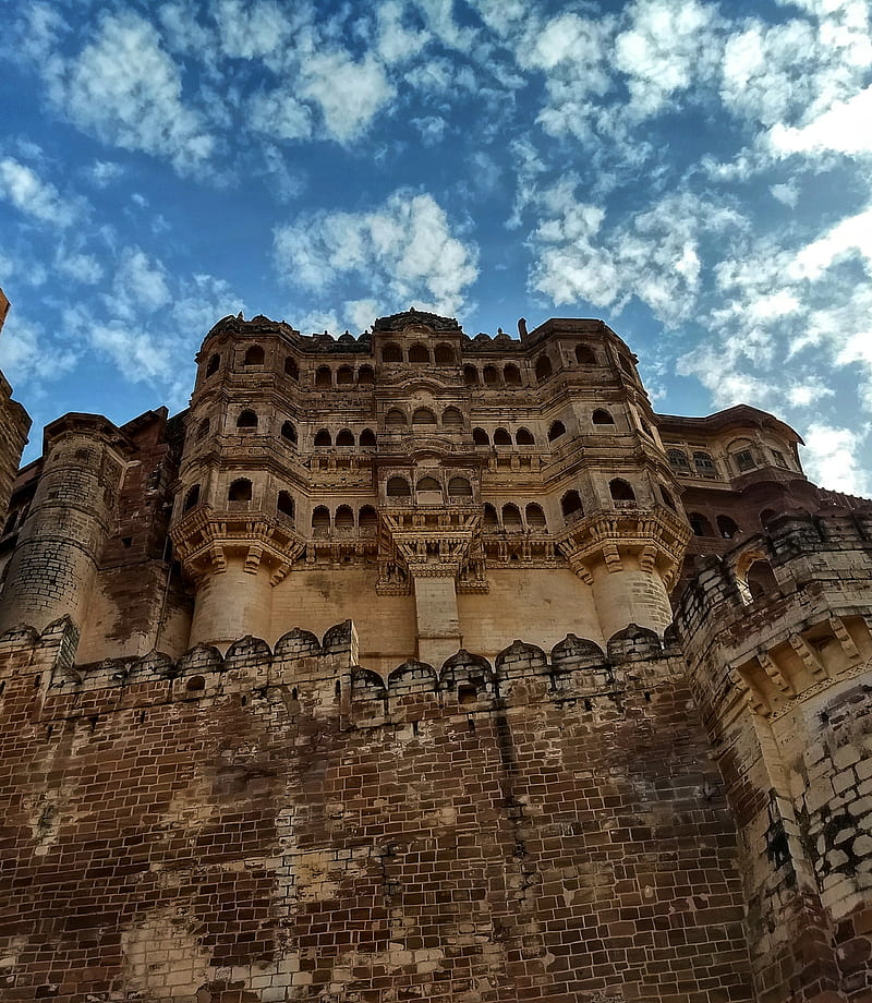 Castle, architecture, fort, jodhpur, rajasthan, HD phone wallpaper