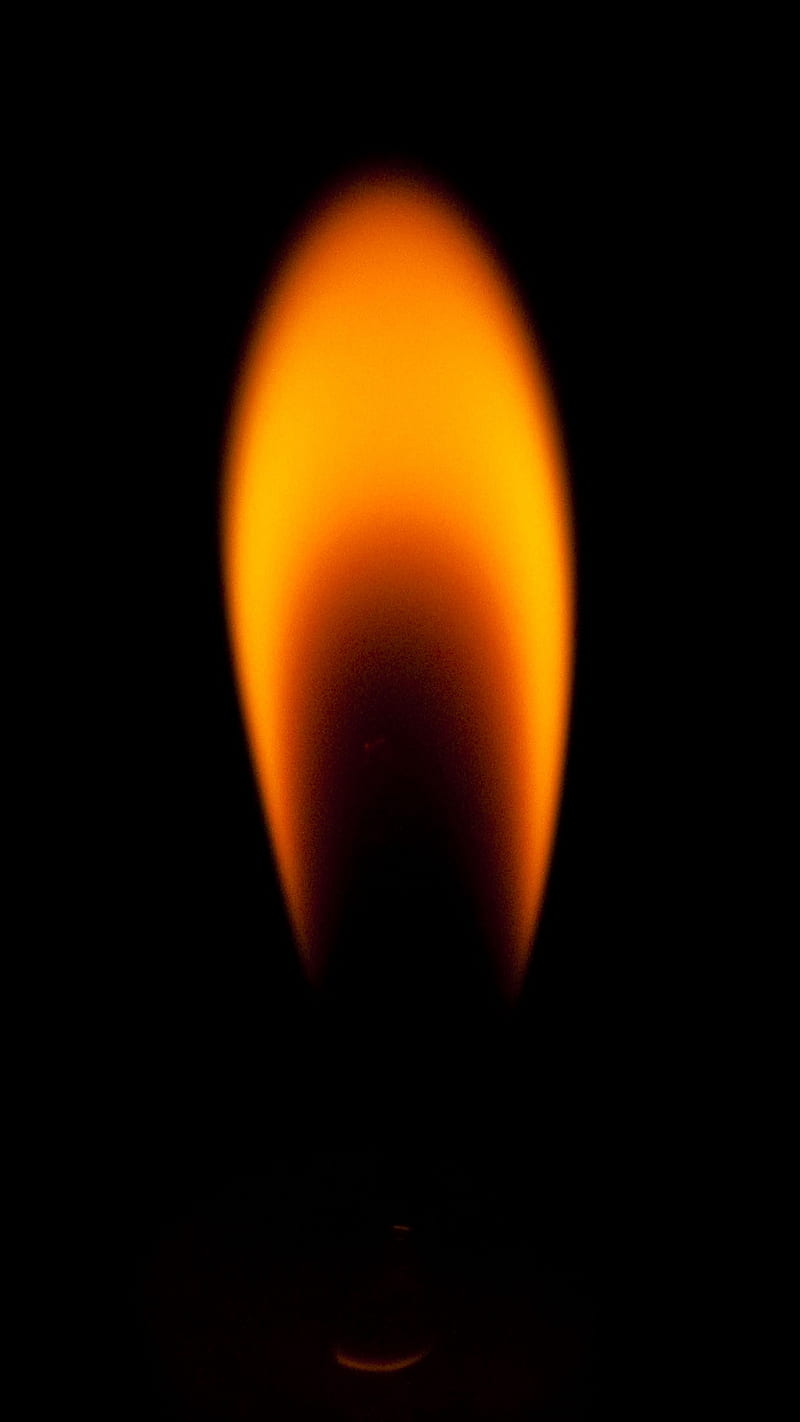 flame, fire, wick, dark, candle, light, sorry, HD phone wallpaper