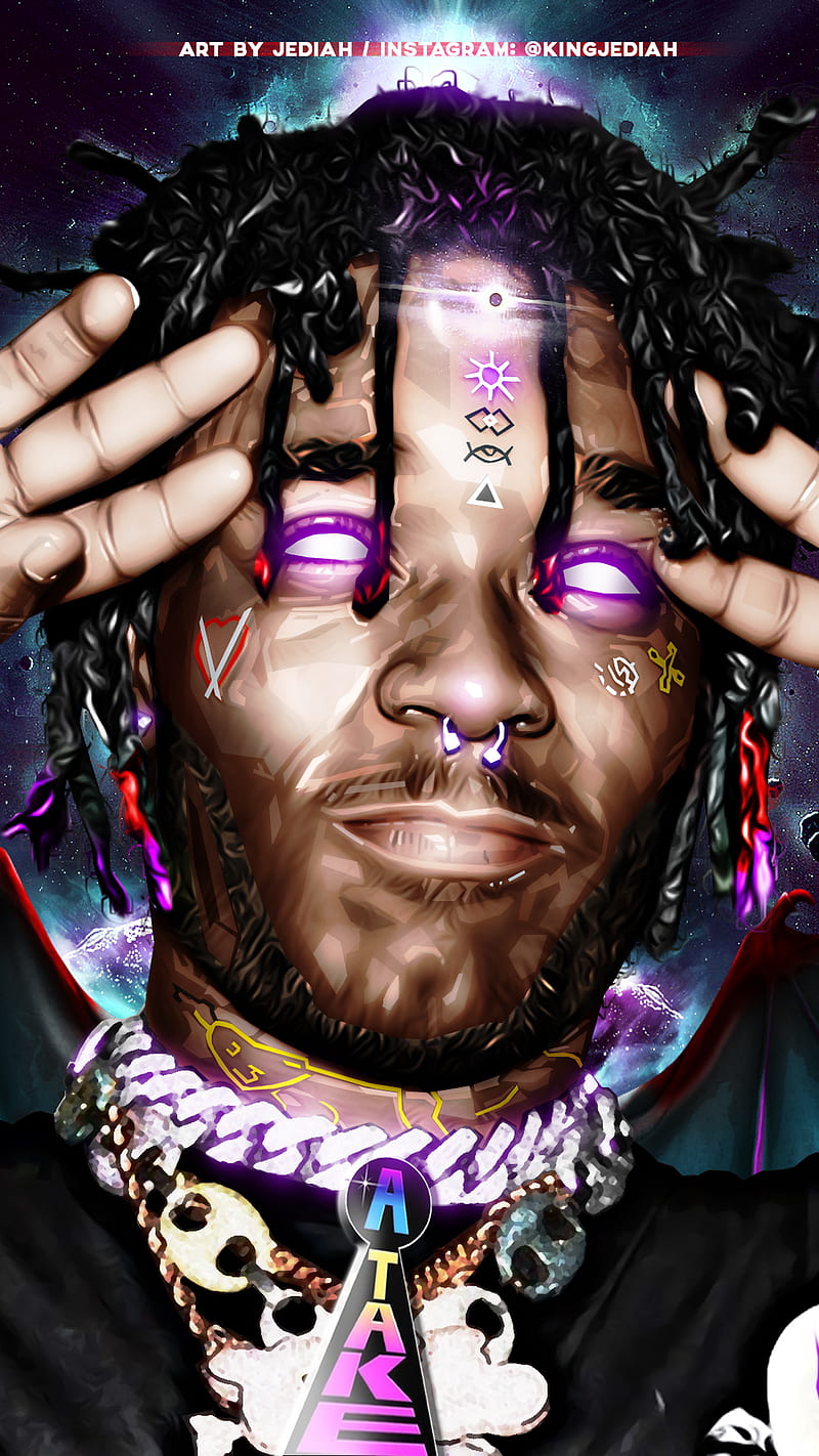 Posted a wallpaper for That Way yesterday and yall seemed to like it so I  made one for the EA 2nd Cover  Lil Uzi Vert Rage Central