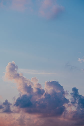 Sky, clouds, blue, faded, HD phone wallpaper | Peakpx