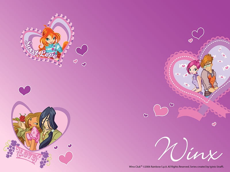 Winx club Love, timmy, helia, tecna, flora, HD wallpaper