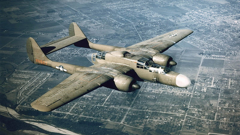 P-61A Black Widow, aircraft, WW II, U S, fighter, HD wallpaper
