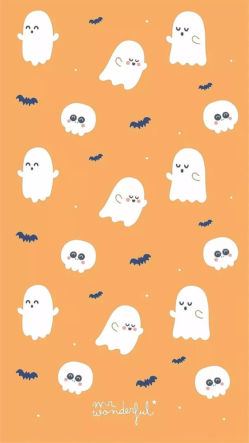 Cute Ghost Halloween Wallpapers  Wallpaper Cave