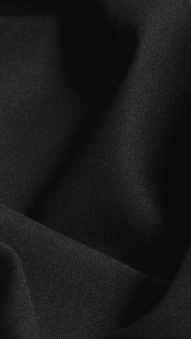 Black Fabric 929, background, black, cool, dark, fabric minimal, simple, HD phone wallpaper