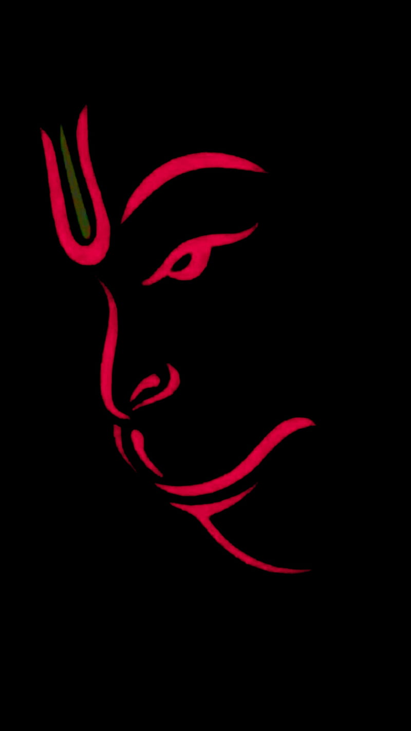 Hanuman Side Face | Embroidery Wall Hanging | Art Wall Hanging Export India