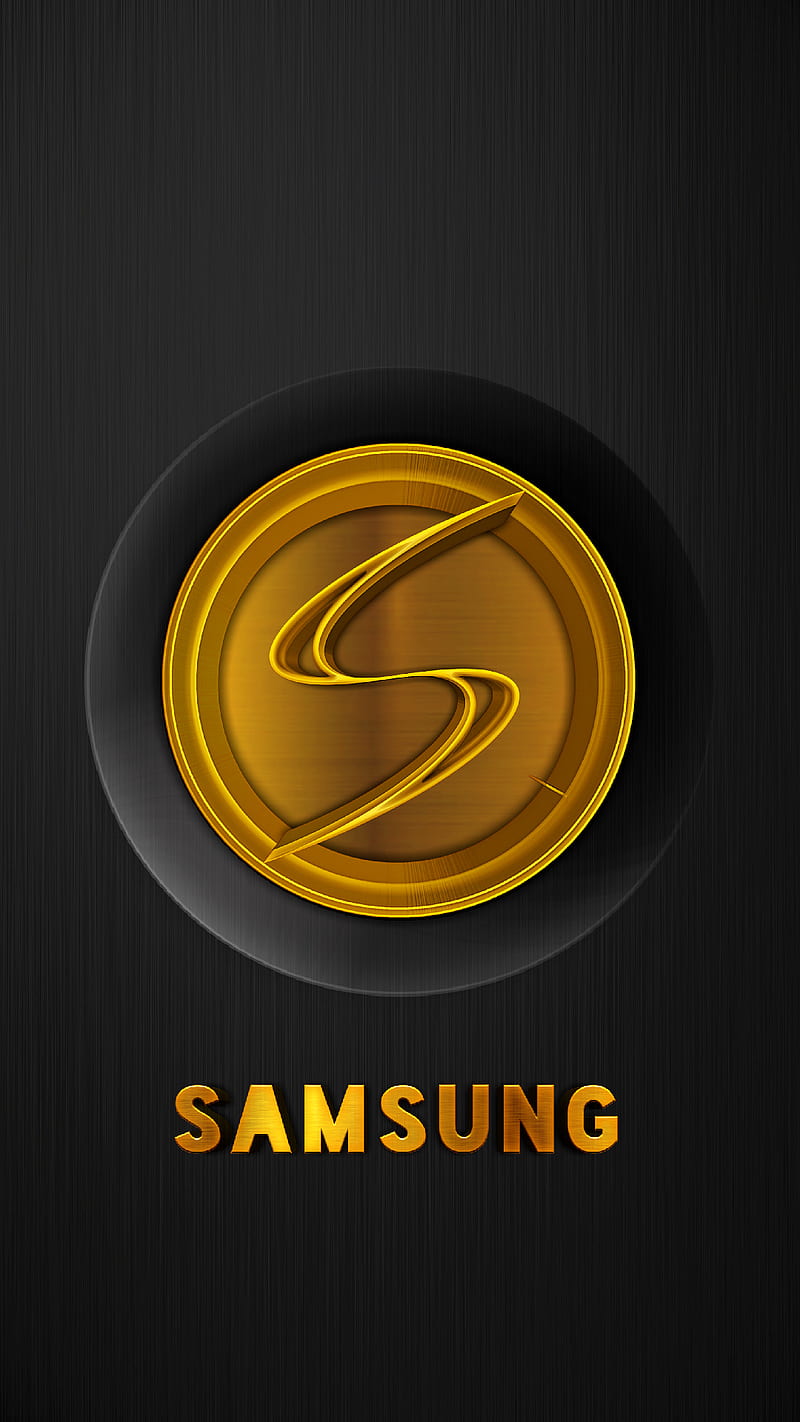 SAMSUNG Gold Black, edge, galaxy, metal, note, s4, s5, s6, s7, s8, HD phone wallpaper