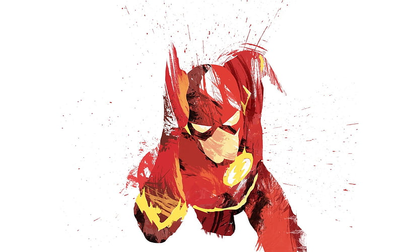 Flash, Superhero, movie hero, Art, HD wallpaper