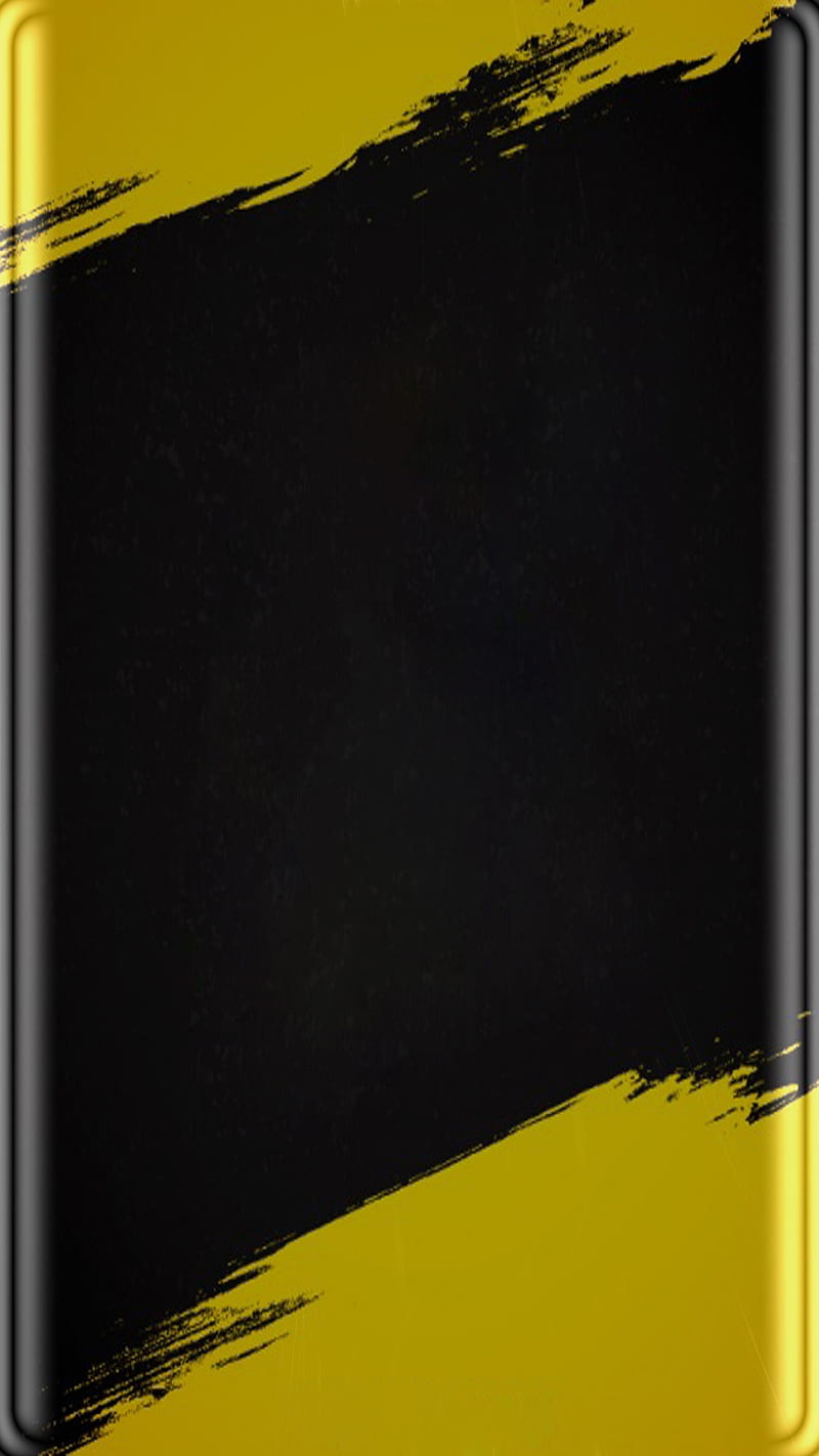 Abstract, black, edge, gold, s7, s8, yellow, HD phone wallpaper