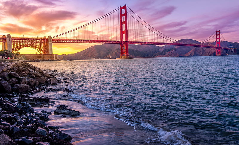 Golden Gate Bridge US 2019, golden-gate-bridge, bridge, san-francisco, world, HD wallpaper