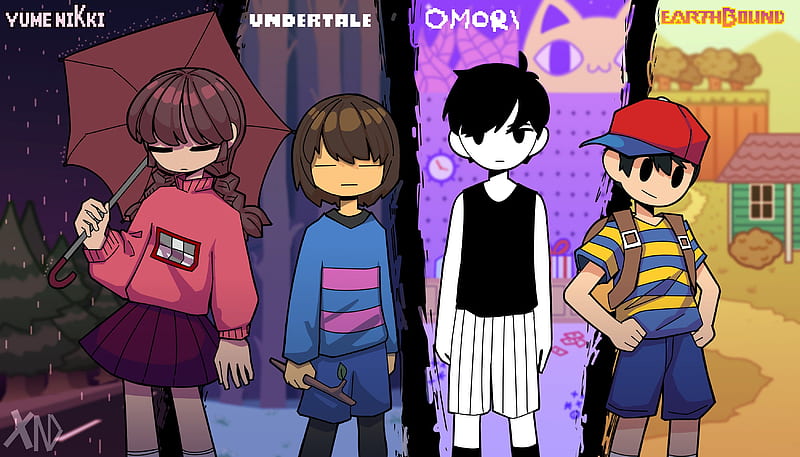 Video Game Crossover Undertale Earthbound Yume Nikki Omori Video Game Hd Wallpaper Peakpx