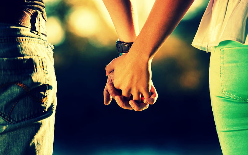couple, hands, man and woman, HD wallpaper