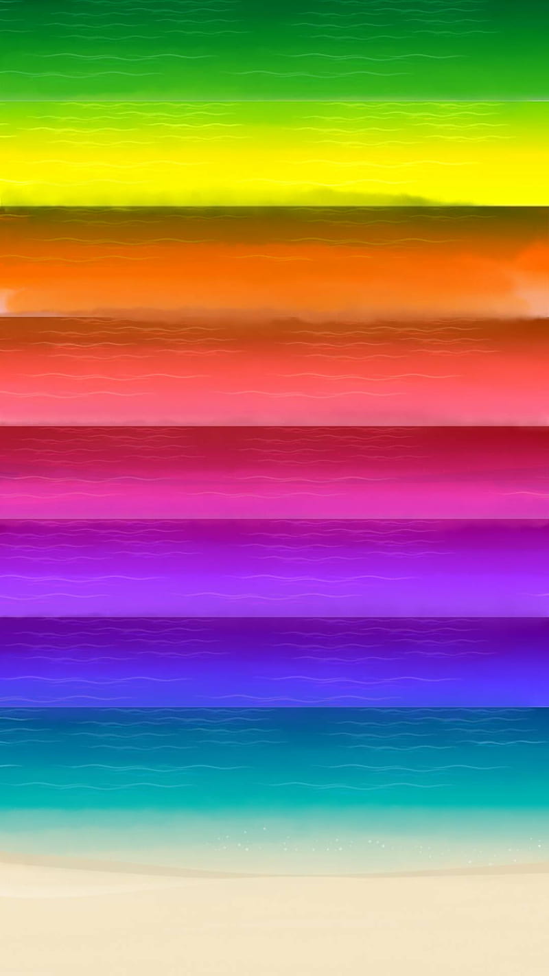 Rainbow beach , water, HD phone wallpaper