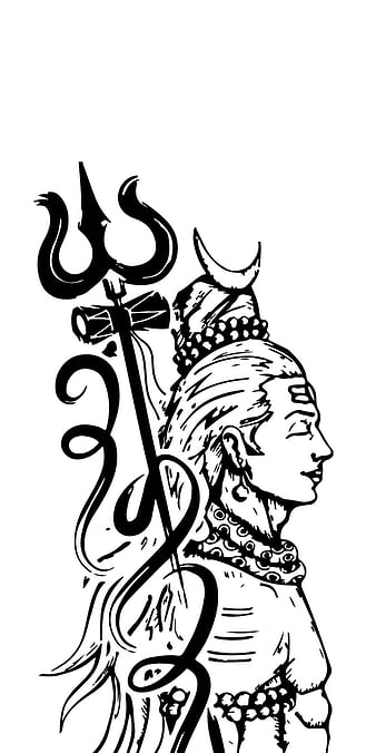 Lord Shiva Drawing | How to Draw Mahadeva - Easy and Step by Step |  Butterfly art drawing, Easy drawings, Easy cartoon drawings